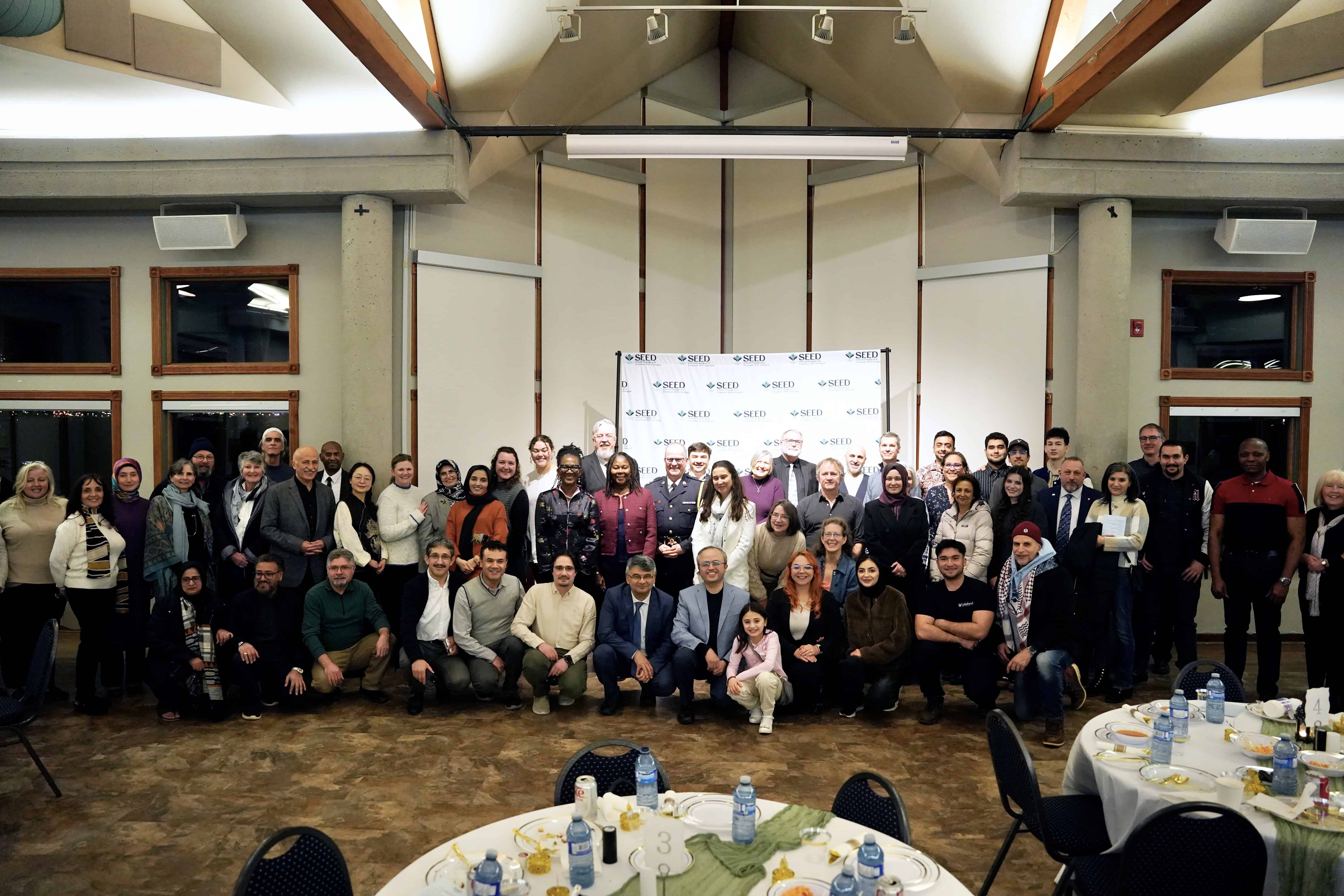 SEED Iftar 2026 — community members gathered for an Iftar dinner
